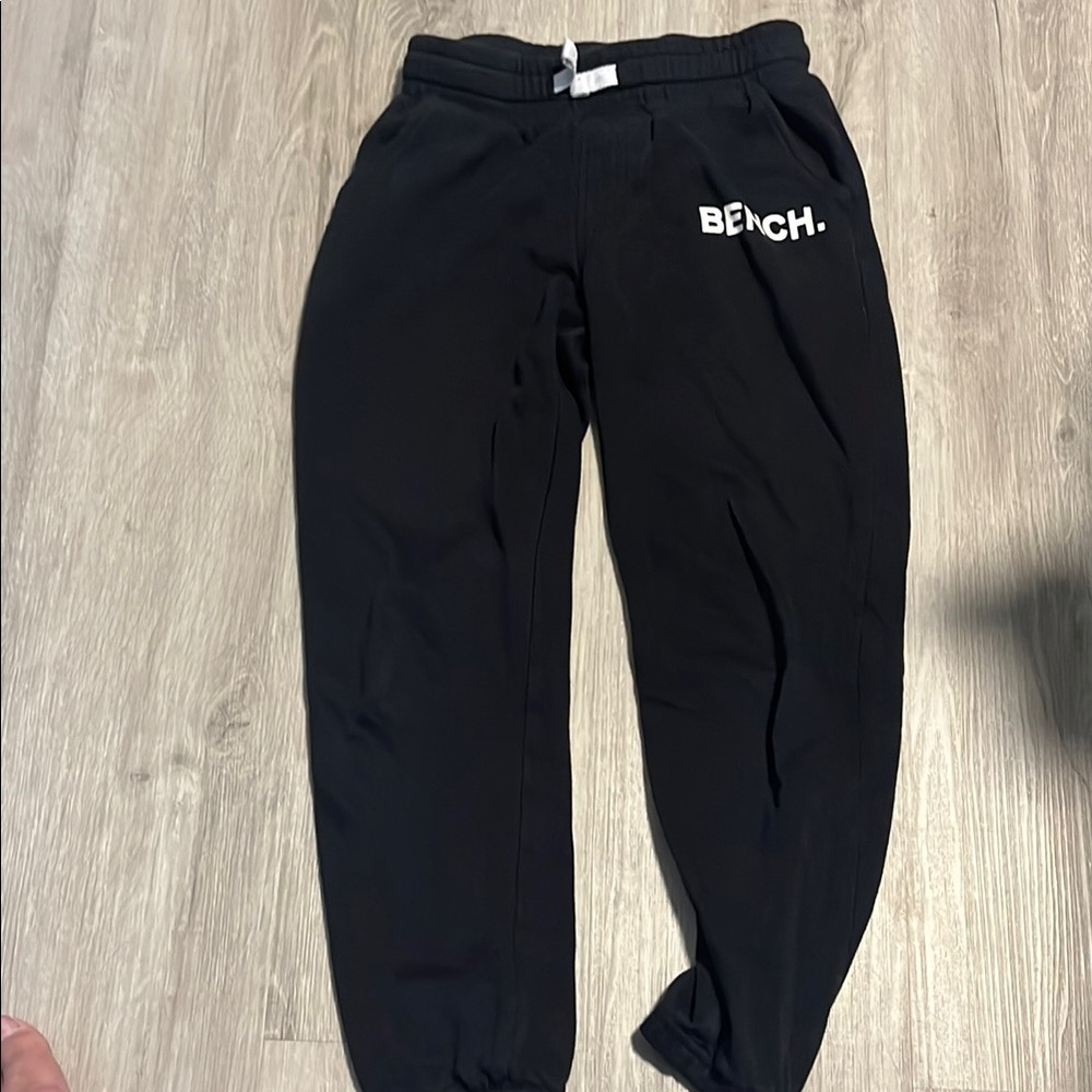 Bench‎ Black Sweatpants with Tapered Legs